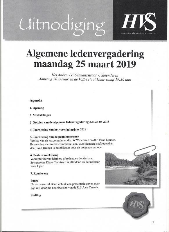 HVS ALV 2019 Uitnodiging