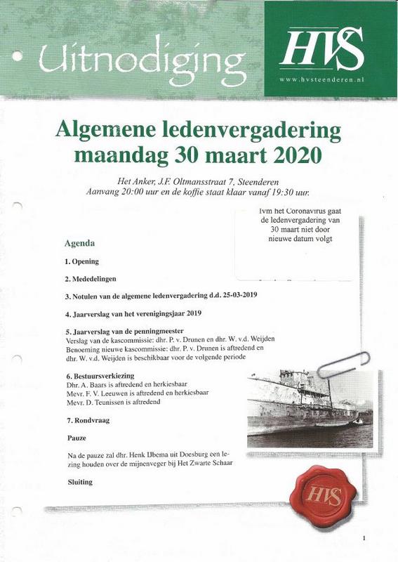 HVS ALV 2020 Uitnodiging