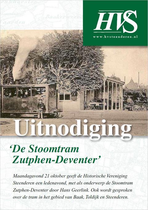 Lezing 'De Stoomtram Zutphen-Deventer'