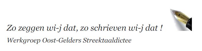 Oost-Gelders Streektaaldictee